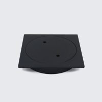 Square Clear Out Inspection Outlet 100mm Matt Black