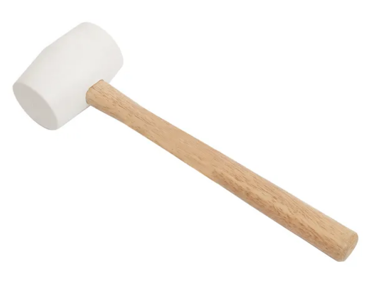 White Rubber Mallet with Timber Handle - Amark Group