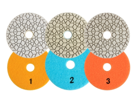 Velcro Backed Polishing Pads - 3 Pack