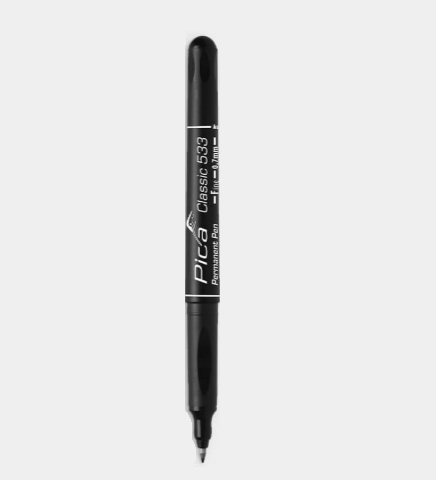 Pica Classic Fine Permanent Marker - Black