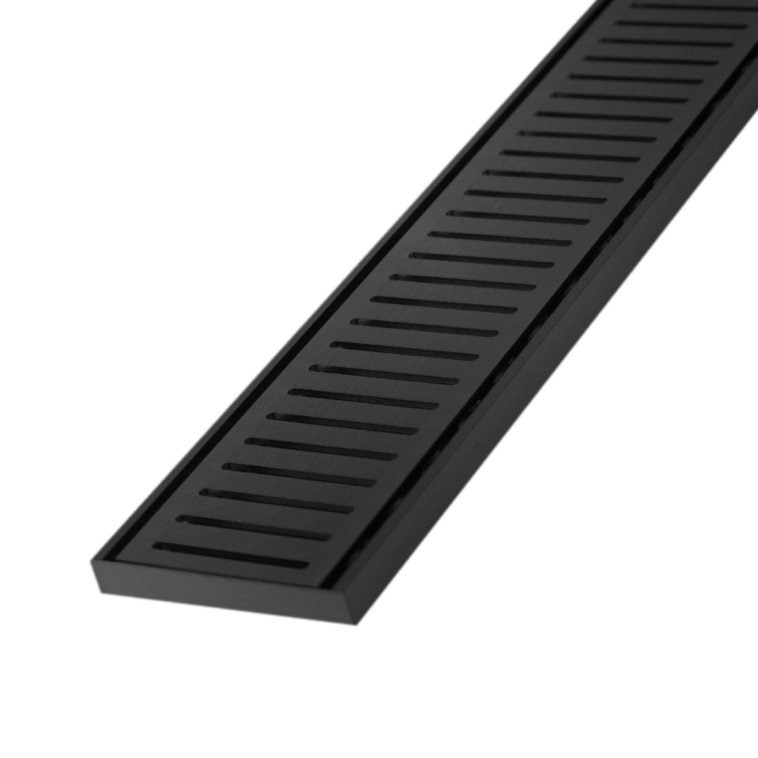 Linear Grate Drain 100x14mm NeXT Gen Midnight per Metre