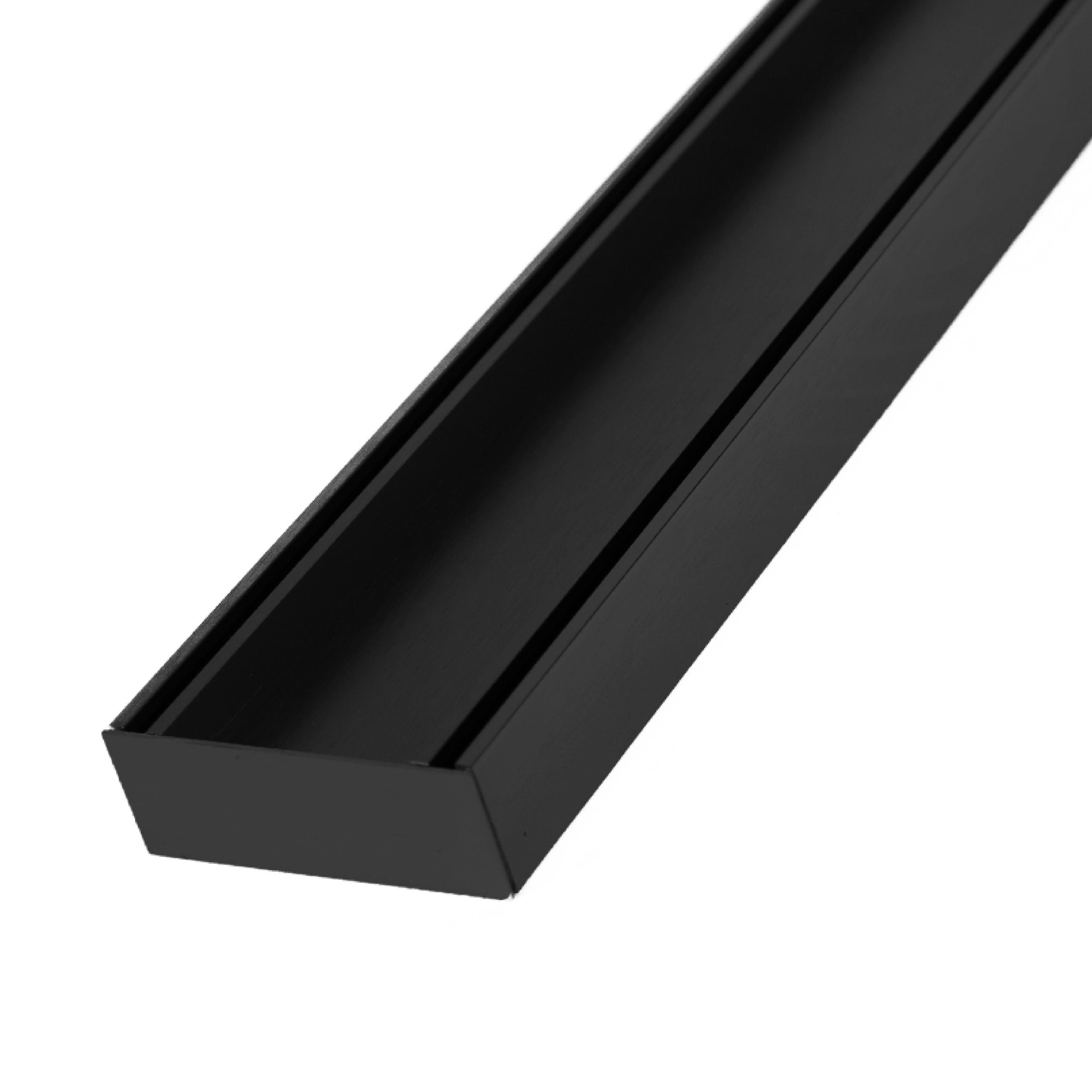 Linear Tile Insert Drain 100x35mm Plus Midnight per Metre