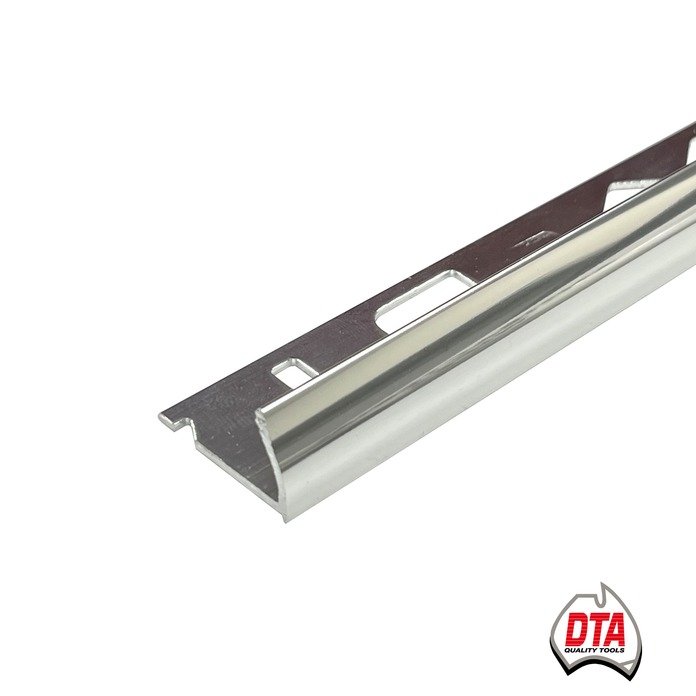 Round Edge Bright Silver 12mm Aluminium Angle