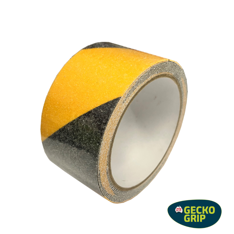 GECKO ANTI-SLIP TAPE 3M X 50MM BLACK/YELLOW