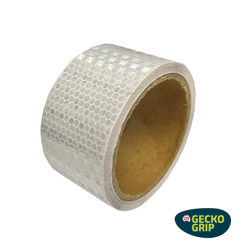 GECKO REFLECTIVE TAPE 5M X 50MM WHITE