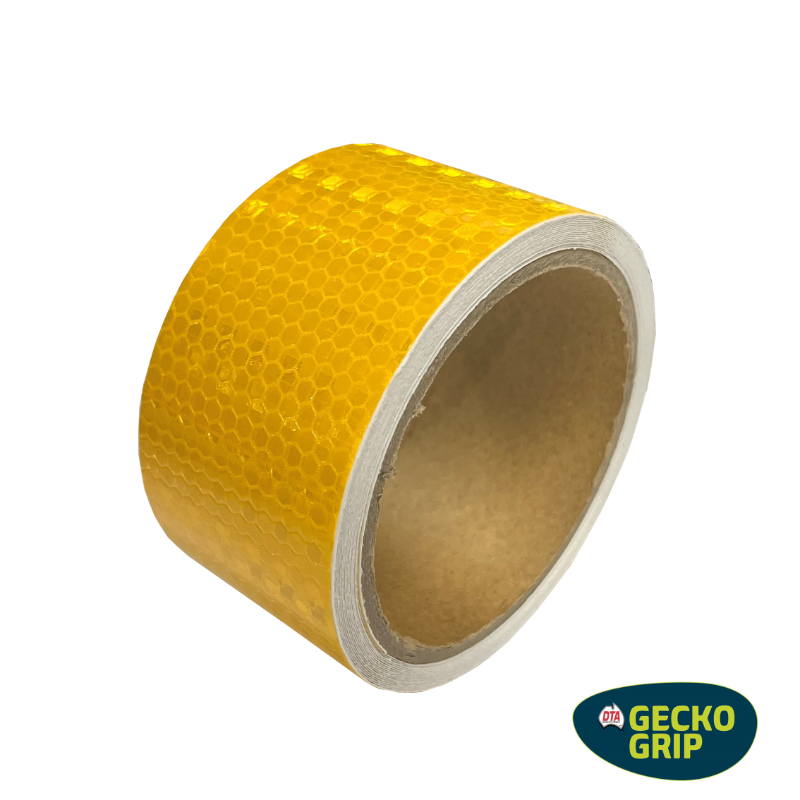 GECKO REFLECTIVE TAPE 5M X 50MM YELLOW