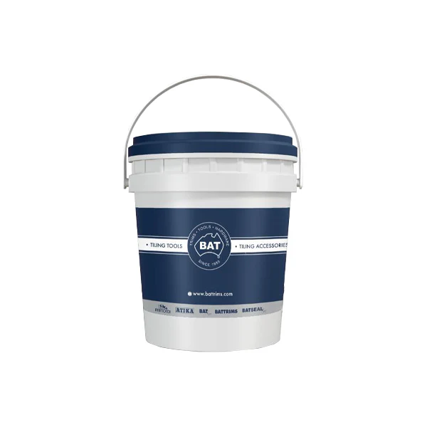 White Plastic Bucket 20lt BAT Trims Brand