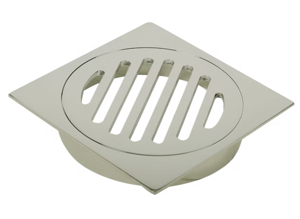 Waste Push In Brush Nickel 80mm Sq