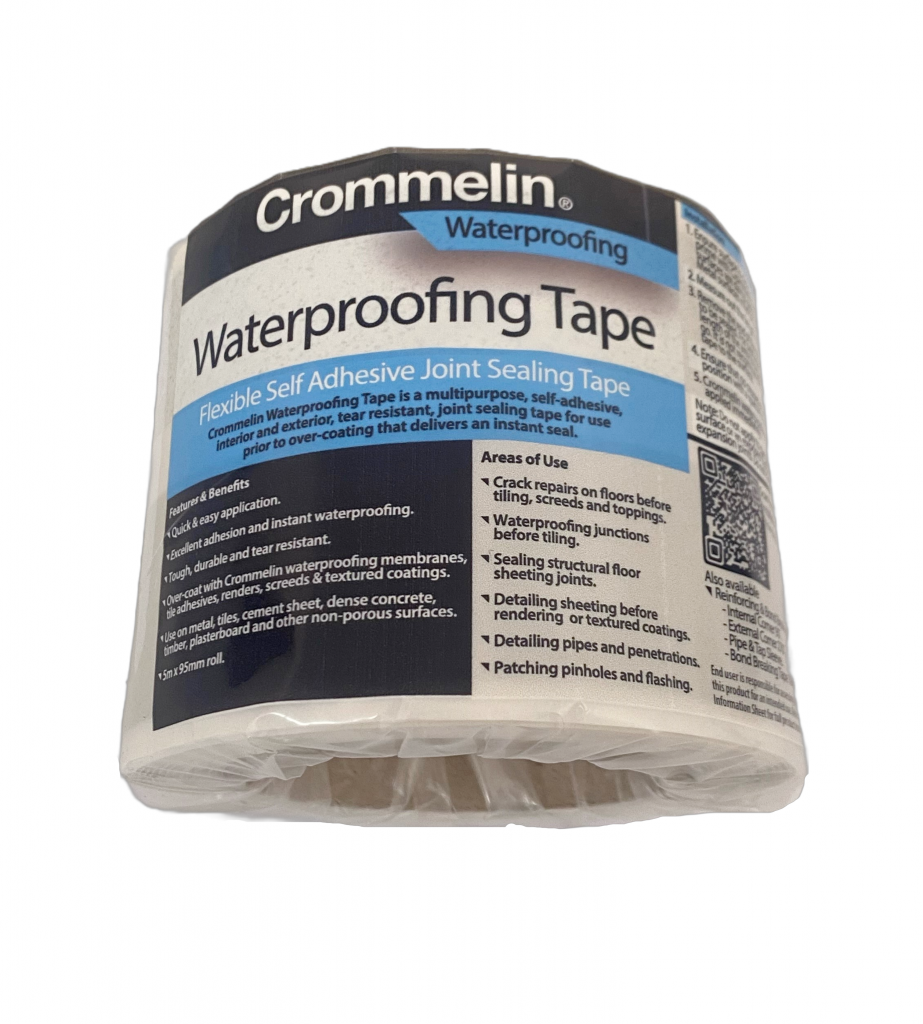 Crommelin Waterproofing Flexible Self-Adhesive Joint Sealing Tape 5m x 80mm