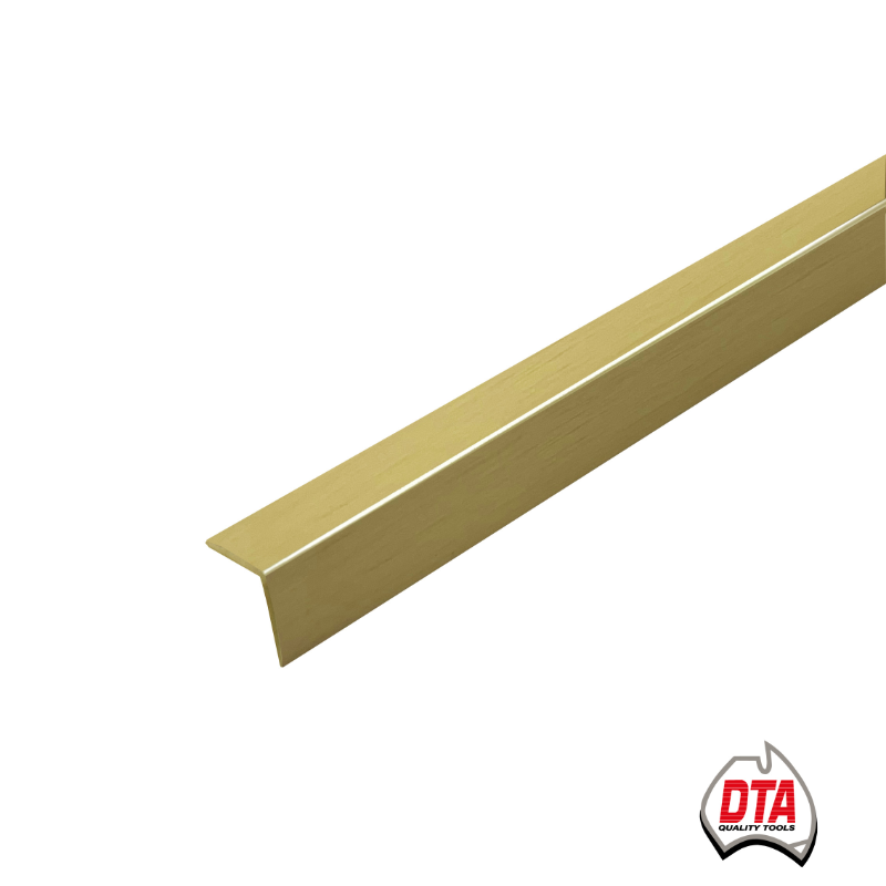 Retro Fit Brushed Gold Light 15mm L-shape Angle