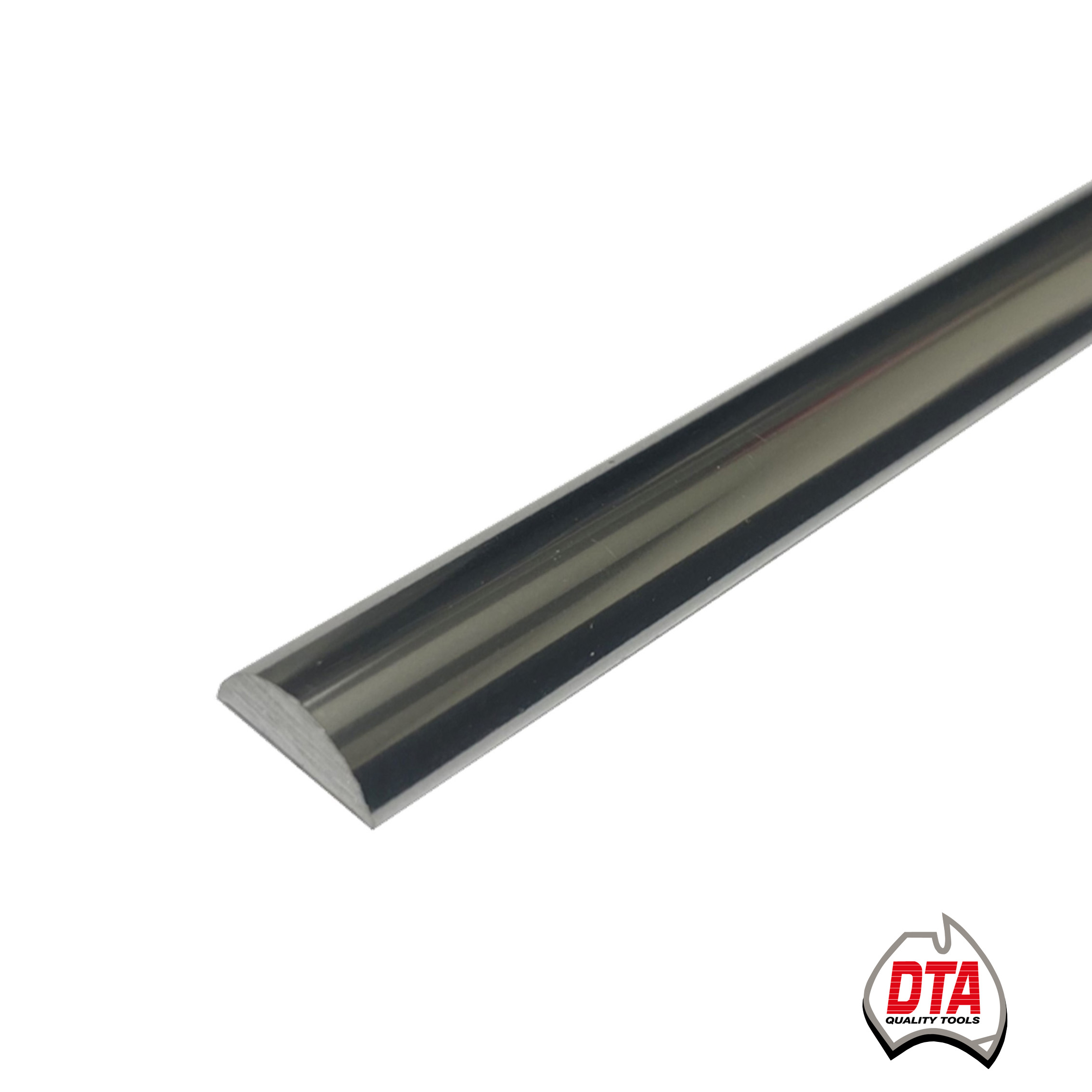 Waterbar Half Round Chrome 12mm Aluminium
