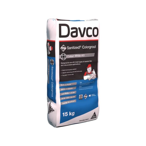 Davco Sanitized #01 White ColorGrout 15kg