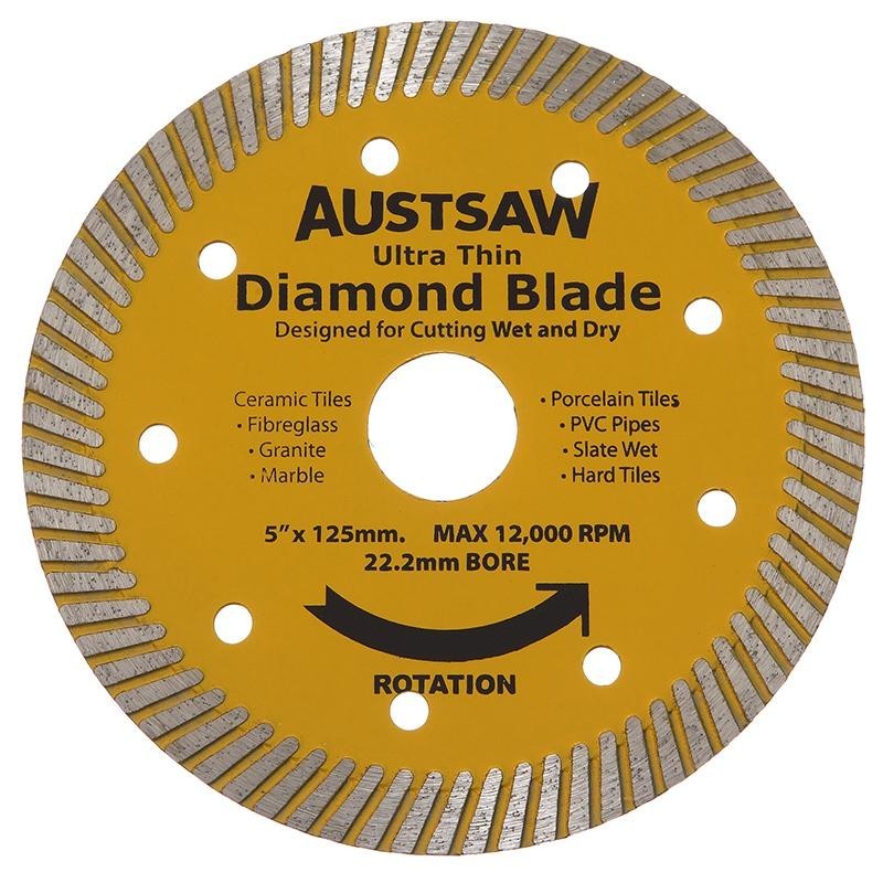 Diamond Blade 115mm (4.5") Turbo Ultra Thin Austsaw