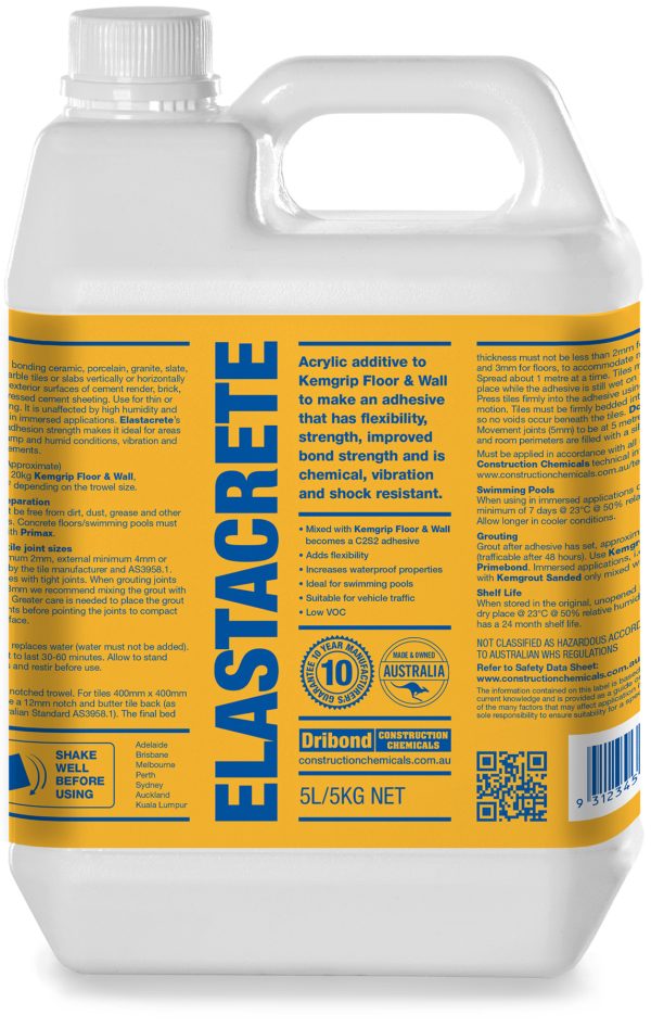Dribond Construction Chemicals Elastacrete 05lt