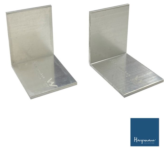 Linear Joiner 90 Degree Aluminium Silver 26mm x 2