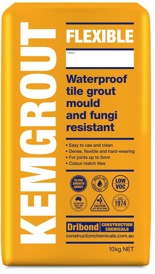 Kemgrout Flexible 10kg Mid Grey (549) Grout