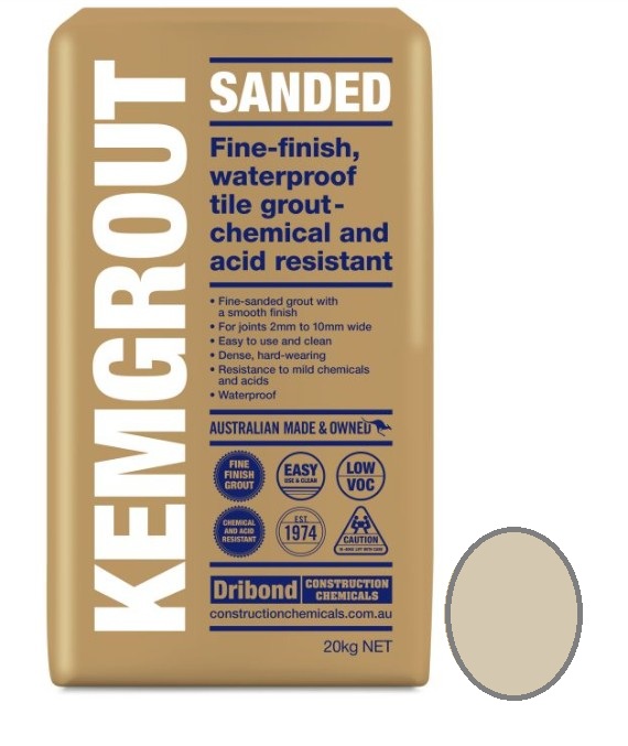 Kemgrout Sanded Light Beige Grout 20kg