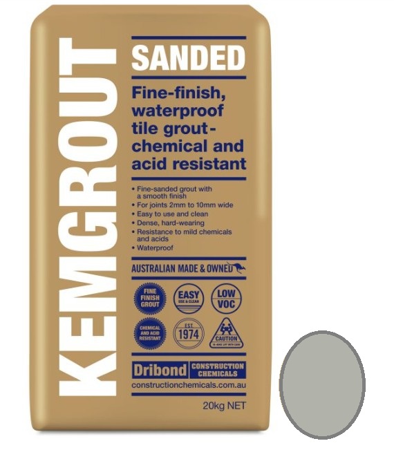 Kemgrout Sanded Light Grey Grout 20kg