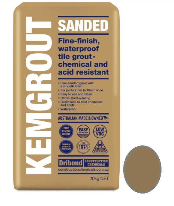 Kemgrout Sanded Mocca Grout 20kg