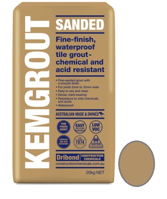 Kemgrout Sanded Tan Grout 20kg
