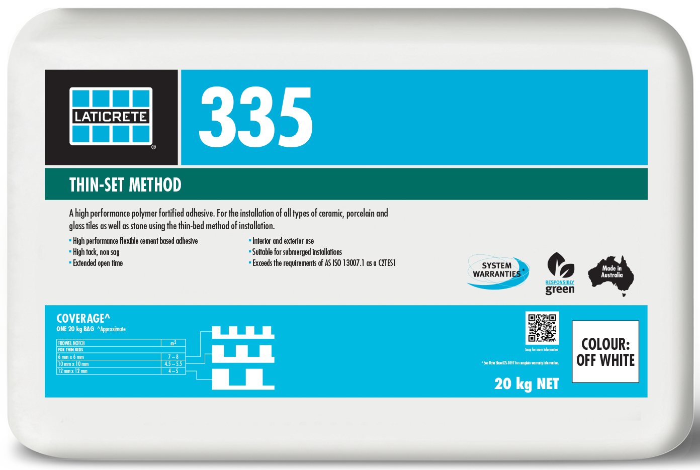Laticrete 335 X 20kg Off White