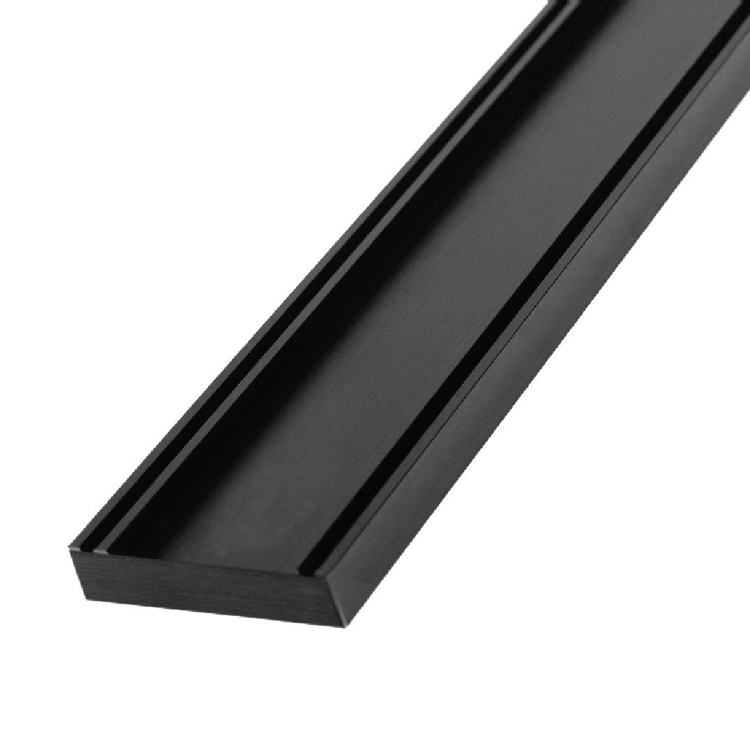 Linear Tile Insert Drain 100x21mm Midnight per Metre