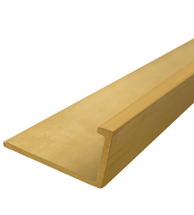 Mud Angle Aluminium 32x20x1.6mm x 3m Matt Gold