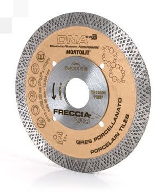 Diamond Blade 100mm (4") Mesh Montolit CGX Gold Line DNA Freccia Oro