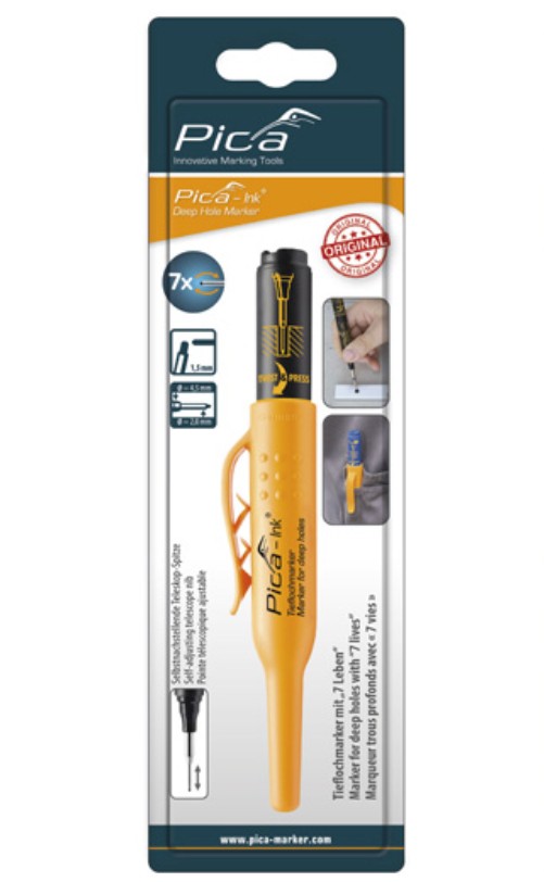 Pica Ink Marker Deep Hole Black Blister