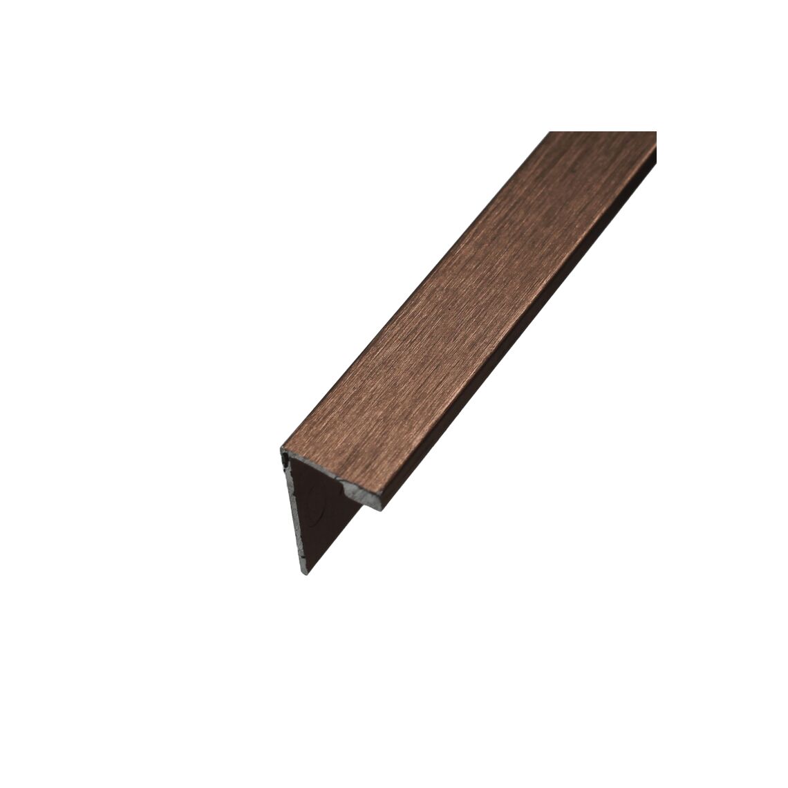 L-shape Angle Brushed Copper 10mm Aluminium