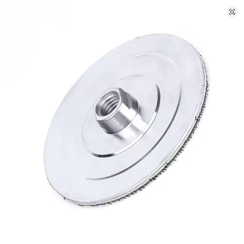 Backing Plate 100mm (4") Aluminium M14 Thread Velcro Pad