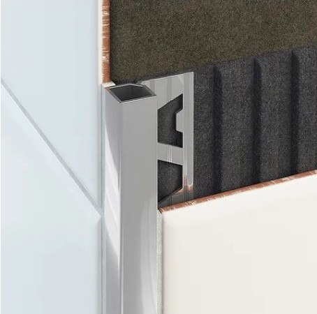 Boxed Square Edge Trim Bright Silver 08mm Aluminium