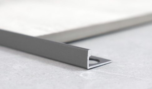 L-shape Angle Gunmetal Grey 08mm Aluminium