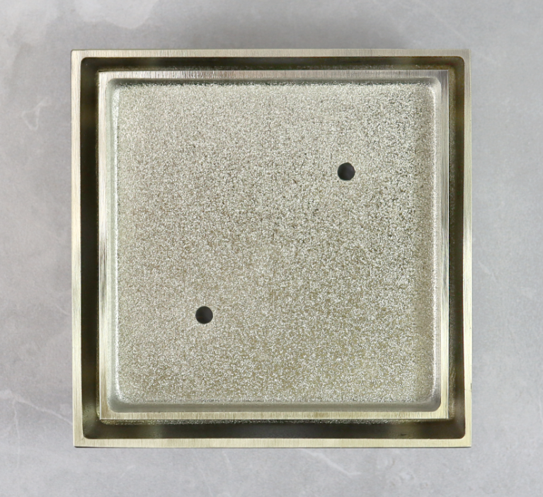 Floor Waste Tile Insert Drain BATLuxe Gold 115 X 045mm Square