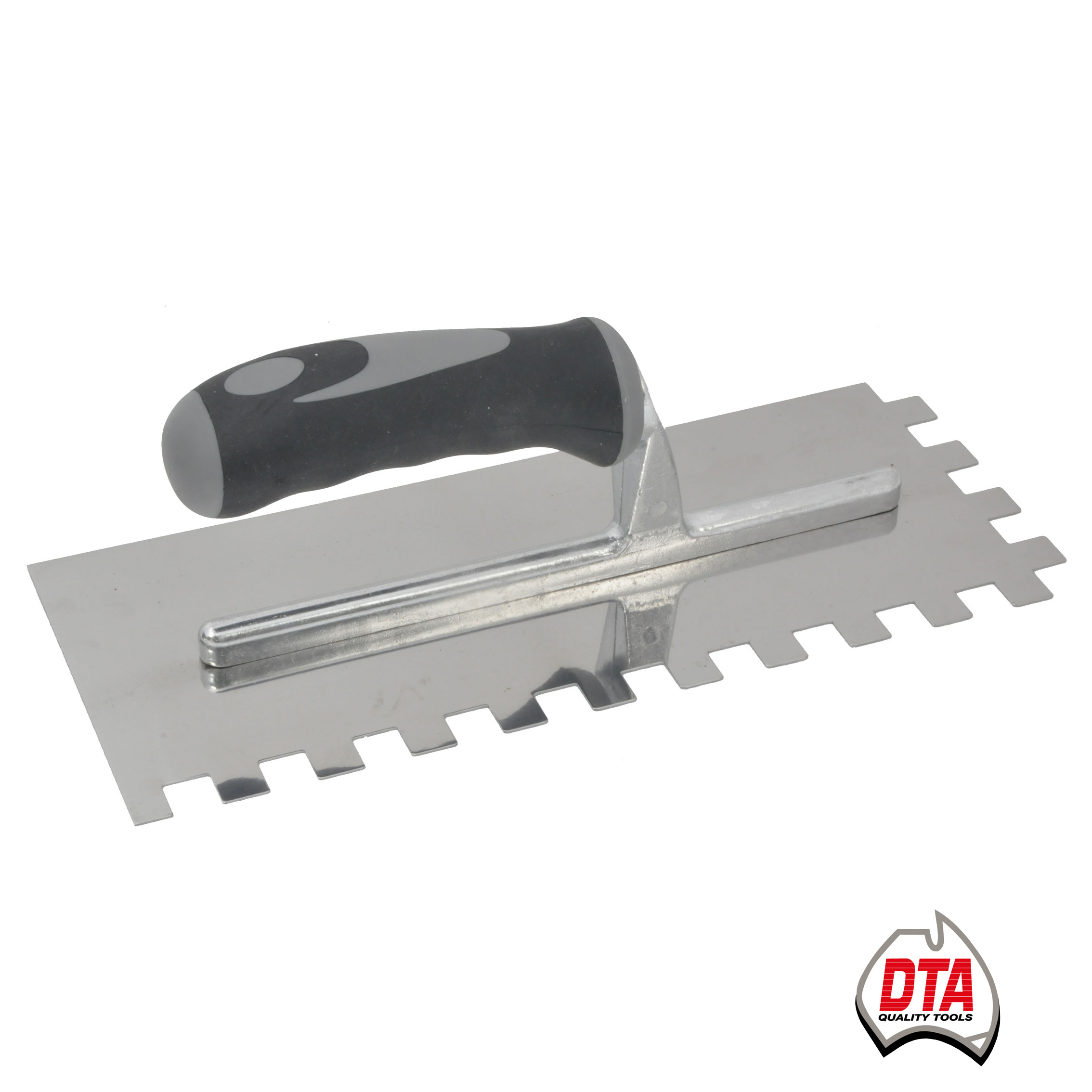DTA Stainless Steel 15mm Square Notch Trowel