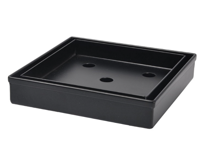 Floor Waste Tile Insert Drain Black 45mm Square