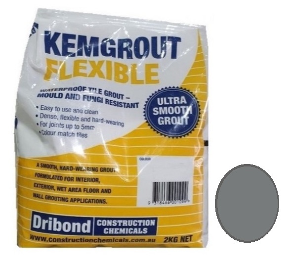Kemgrout Flexible #504 Slate Grey Grout 2kg