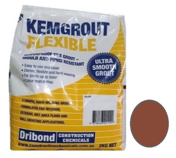 Kemgrout Flexible #536 Burgundy Grout 2kg