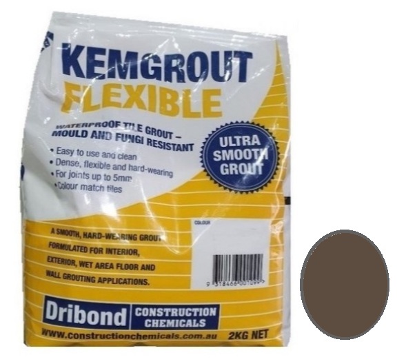 Kemgrout Flexible #543 Dark Mocca Grout 2kg