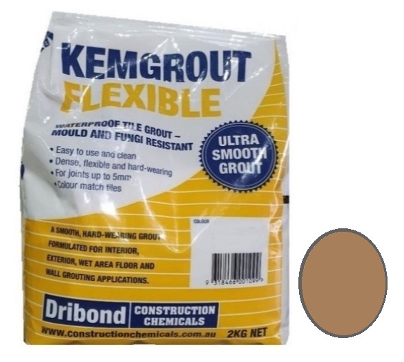 Kemgrout Flexible #547 Dark Sand Grout 2kg