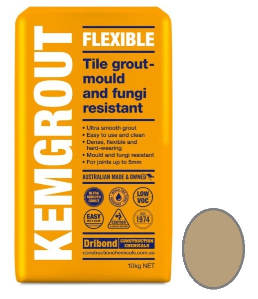 Kemgrout Flexible #527 Tan Grout 10kg