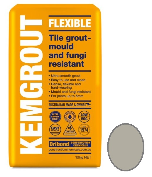 Kemgrout Flexible #549 Mid Grey Grout 10kg