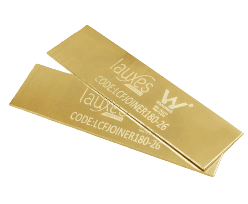 Lauxes Joiner 180 Degree Aluminium Gold 26mm x 2pk