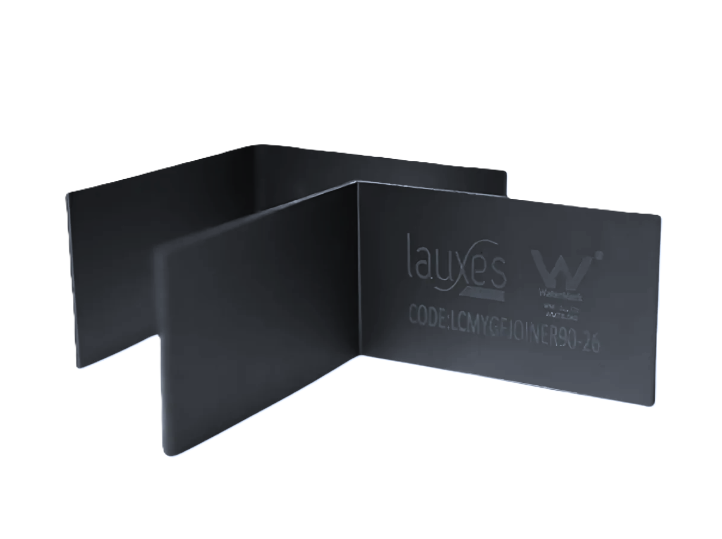 Lauxes Joiner 90 Degree Aluminium Midnight 26mm x 2pk