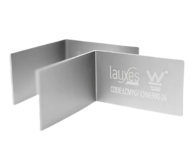 Lauxes Joiner 90 Degree Aluminium Silver 26mm x 2pk