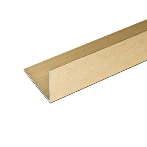 Mud Angle Aluminium 40x50x1.6mm Matt Gold