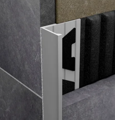 Aluminium Mosaic Corner Angle Matt Silver 10mm Amark