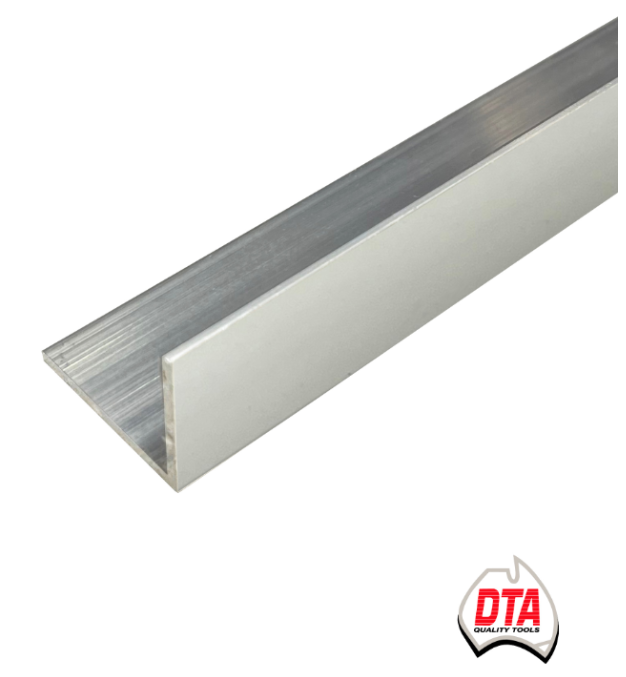 Mud Angle Aluminium 50x25x3mm Bright Silver DTA