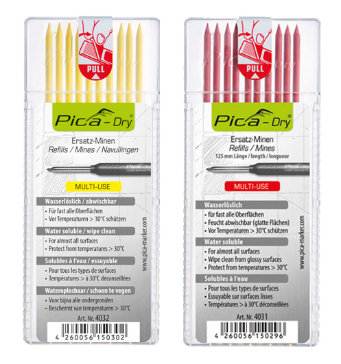 Pica Refill Water Soluble Red Yellow