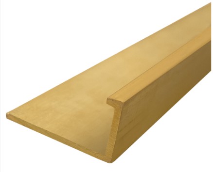 L-shape Angle Matt Gold 08mm Aluminium